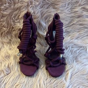 Steve Madden Heels Steve Madden Dream Rope Tie Up Heeled Sandals